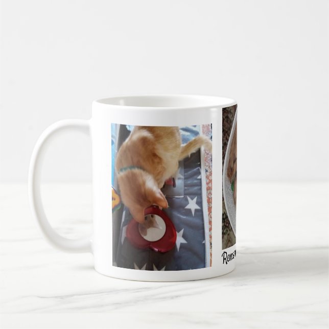Café Caneca Clássica Personalizada com Texto e Foto de  (Esquerda)