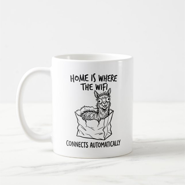 Café Caneca Clássica Sassy Llama Presente de Humor (Esquerda)