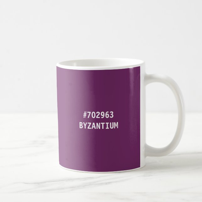 Café Caneca Código hex Cor de BYZANTIUM (Direita)