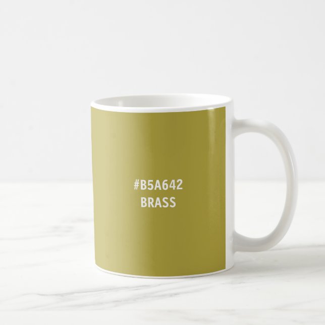 Café Caneca Código Hex Cor de Latão (Direita)