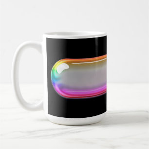 Café Caneca Colorida Arco-íris de Vidro