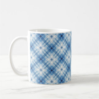 Café caneca colorida de diamante azul-céu