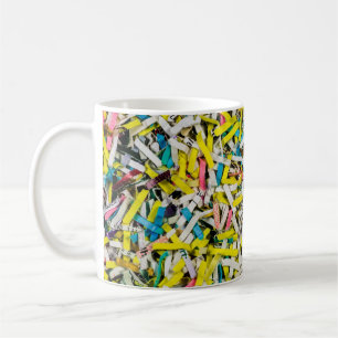 Café Caneca Colorida de Papel