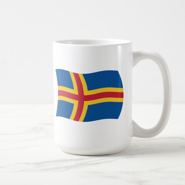 Café Caneca com a Bandeira de Aland (Direita)