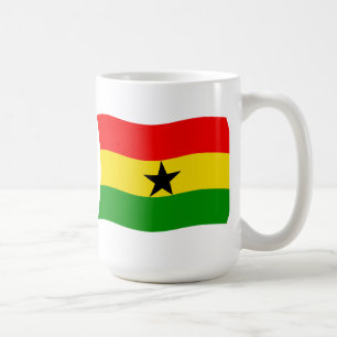Café Caneca com a Bandeira de Gana