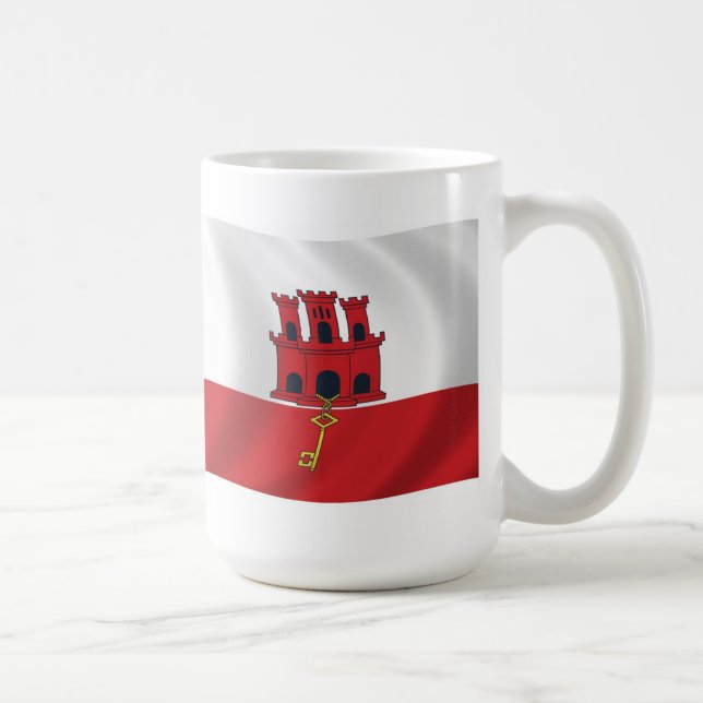 Café Caneca com a Bandeira de Gibraltar (Direita)