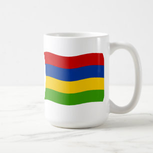 Café Caneca com a Bandeira de Maurício