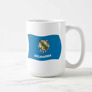 Café Caneca com a Bandeira de Oklahoma