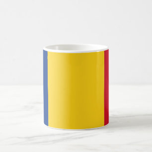 Café Caneca com a bandeira de Romania