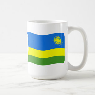 Café Caneca com a Bandeira de Ruanda