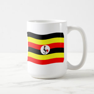 Café Caneca com a Bandeira de Uganda