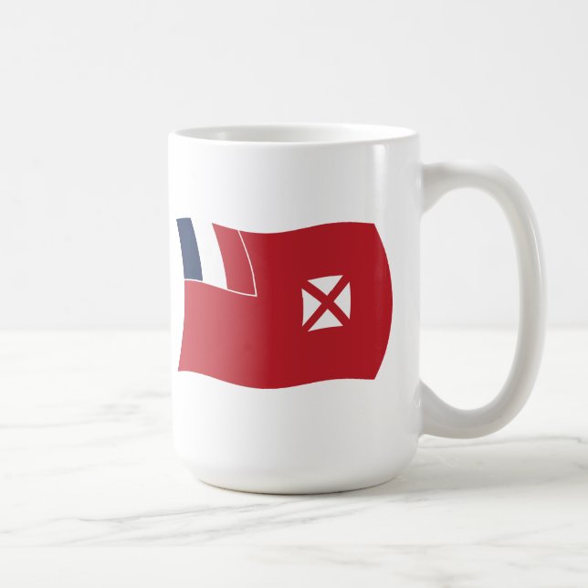 Café Caneca com a Bandeira de Wallis e Futuna (Direita)