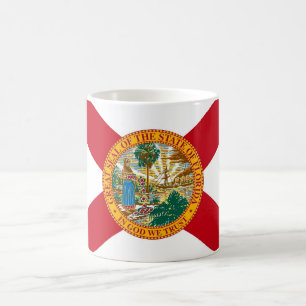 Café Caneca com a bandeira do estado de Florida - EUA