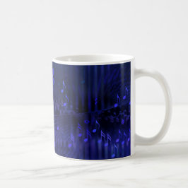 Café Caneca com a decoração musical da arte de Digitas