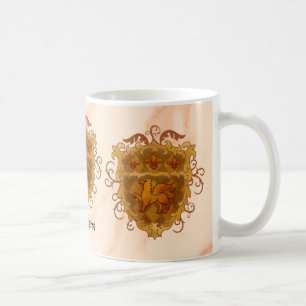 Café Caneca com Brasão de Armas da Família Griffon Sobr