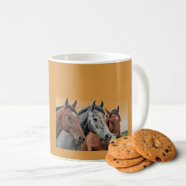 Café Caneca com Cabeça de Cavalo Âmbar: Presente Perfei