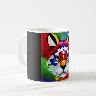 Café Caneca com centro preto do gato de Alexander