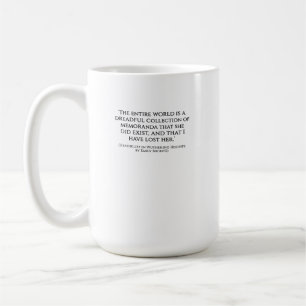 Café Caneca com Citação de O Morro dos Ventos Uivantes