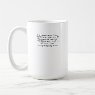 Café Caneca com Citação de O Morro dos Ventos Uivantes