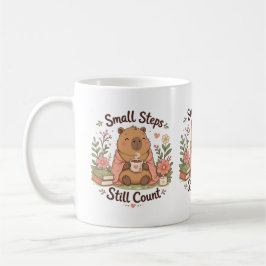 Café Caneca com Citação Positiva de Capivara Fofa