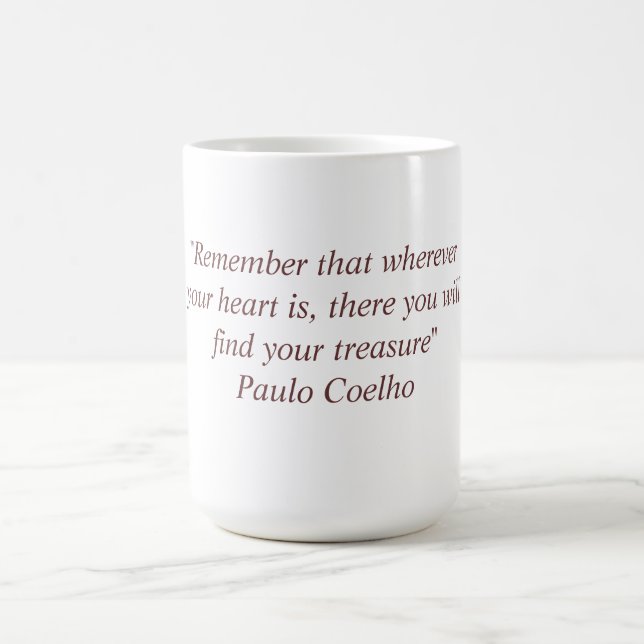 Café Caneca com citações de Paulo Coelho (Centro)
