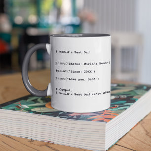 Café Caneca com Código Personalizado de Melhor Pai do M