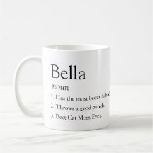 Caneca com definição de dicionário engraçado e nom