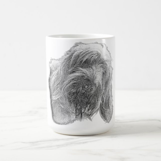 Café Caneca com Desenho Artístico da Alma de um Spinone (Centro)