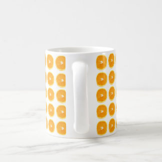 Café Caneca com desenho de laranjas