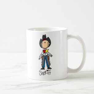 Café Caneca com Desenho Simples de Xerife
