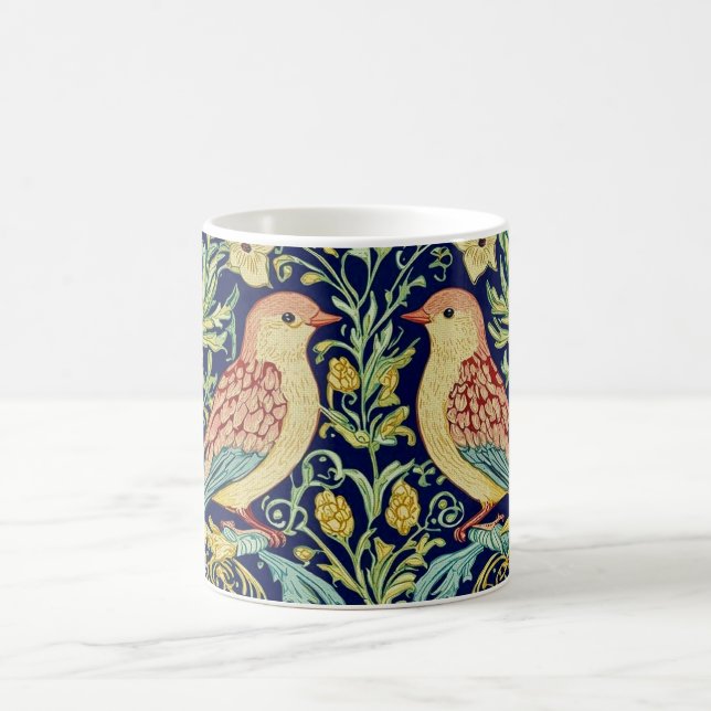 Café Caneca com Design Clássico de Pássaro (Centro)
