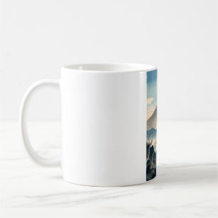 Café Caneca com Design de Artista Original Vintage do M