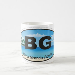 Café Caneca com Emblema de Boca Grande - BG - Flórida