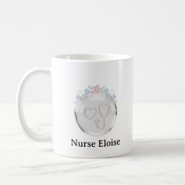 Café Caneca com Emblema de Enfermeira Personalizado