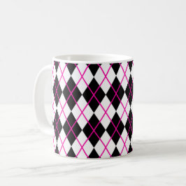 Café Caneca com Estampa Argyle em Forma de Diamante Pre