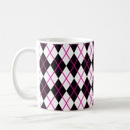 Café Caneca com Estampa Argyle em Forma de Diamante Pre