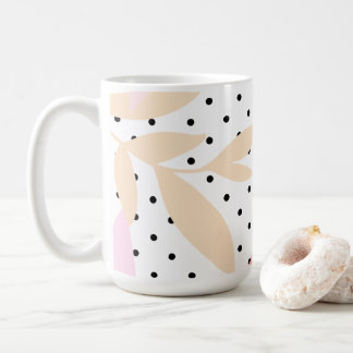 Café Caneca com Estampa de Bolinhas, 450ml
