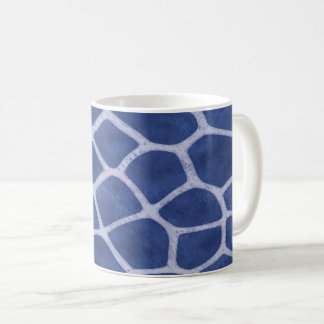 Café Caneca com Estampa de Girafa Azul Escuro Padrão An