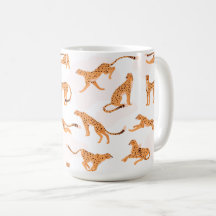Caneca com Estampa de Guepardo