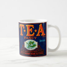 Caneca com Etiqueta Chique de Chá