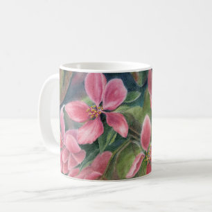 Café Caneca com flores de Apple