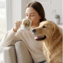 Caneca com Foto de Cachorro, Meu Coração Pertence