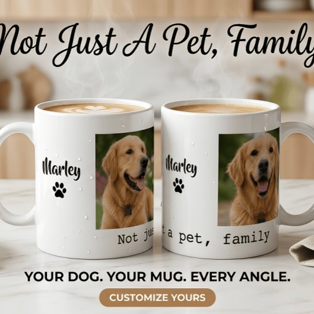 Café Caneca com Foto de Cachorro, Não é Apenas um Anima (Criador carregado)