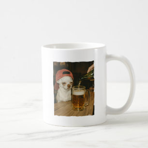 Café Caneca com Foto de Chihuahua Engraçado Bebendo Cer