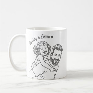 Café Caneca com Foto Gravada Personalizada, Retrato de