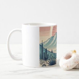 Café Caneca com imagem de paisagem