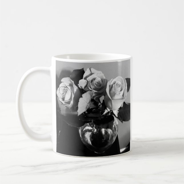 Café Caneca com impressão de foto de rosa (Esquerda)