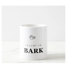 Café Caneca com Impressão de Pata de Amante de Cachorro