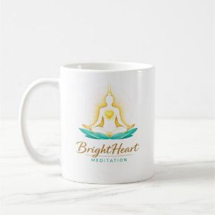 Café Caneca com logotipo de Meditação Feminina Brighthe