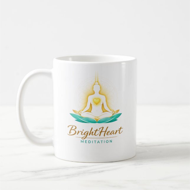 Café Caneca com logotipo de Meditação Feminina Brighthe (Esquerda)